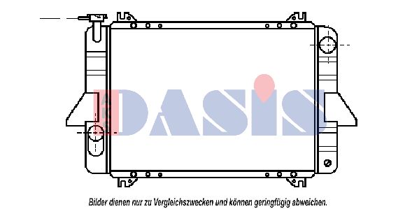 AKS DASIS Радиатор, охлаждение двигателя 070660N